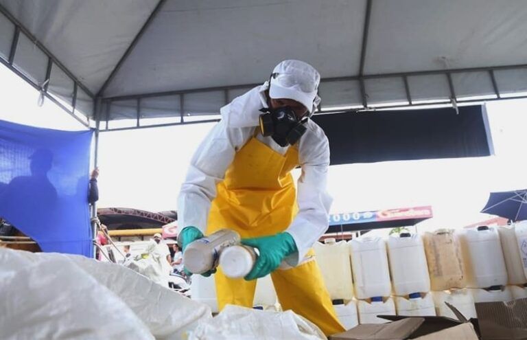 Agrodefesa recebe agrotóxicos ilegais para incineração adequada