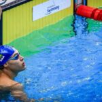 Arthur Xavier é prata nos 100m costas em competição em Barcelona