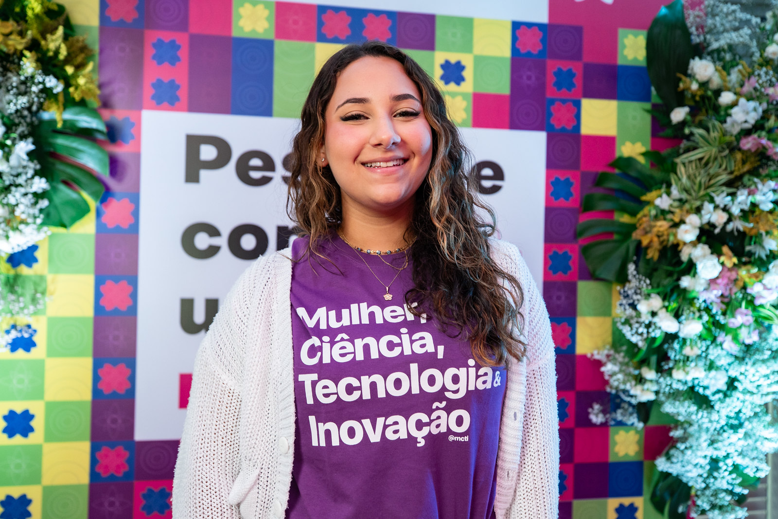 Estudante Laíza de Almeida Bridge. Foto: Rodrigo Cabral (Ascom/MCTI)