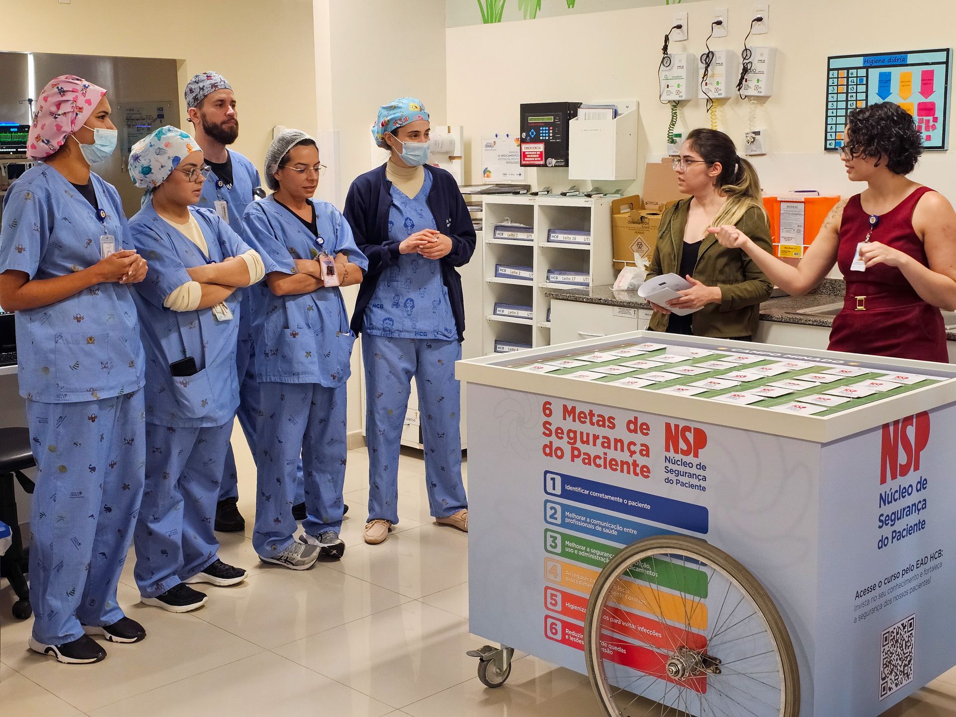 HCB usa abordagem lúdica para reforçar medidas de segurança do paciente
