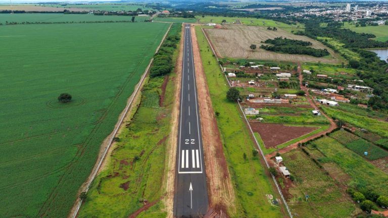 Inaugurada a reforma do aeródromo de Goiatuba