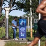 Pontos de hidratação começam a ser instalados em parques de Brasília