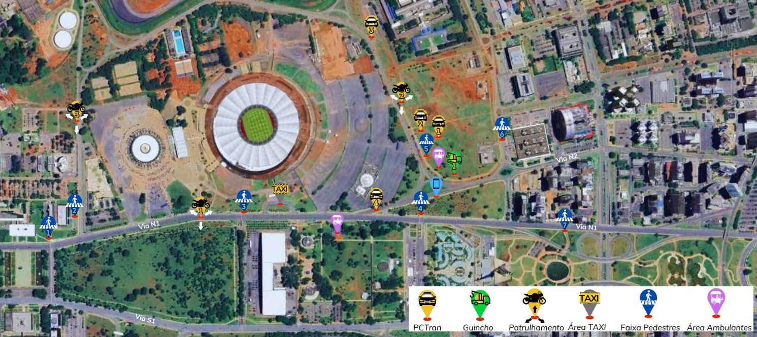 Trânsito terá alterações para a final do Candangão