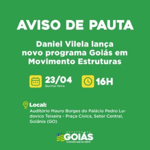 Agenda do governador para quinta-feira