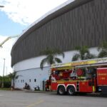 Defesa Civil do Rio interdita parte do Velódromo atingido por incêndio