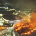 Incêndio não atinge pista do Velódromo Olímpico no Rio