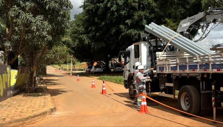 Módulo 14 do Setor de Mansões Itiquira, em Planaltina, passa a contar com iluminação pública