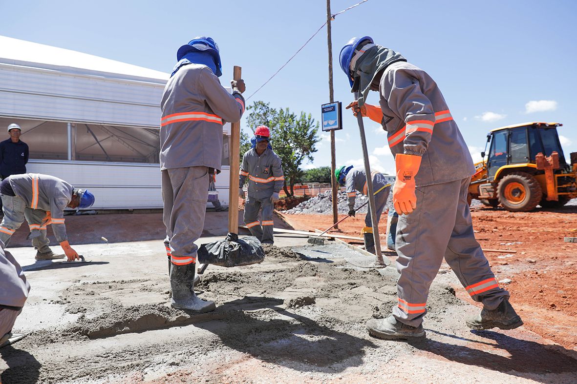 Obras do Hospital do Recanto das Emas chegam à segunda etapa com 96% da fundação concluída