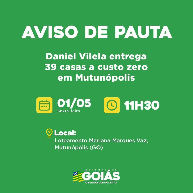 Agenda do governador para esta sexta-feira
