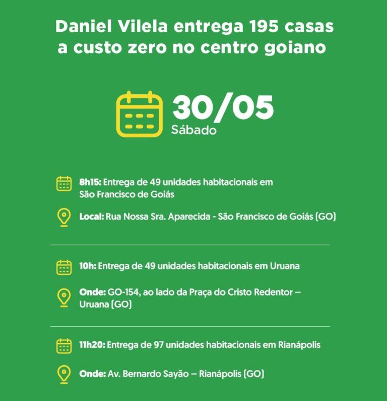 Agenda do governador para sábado