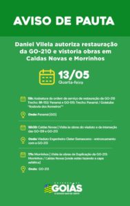 Agenda do governador para tarde desta quarta-feira