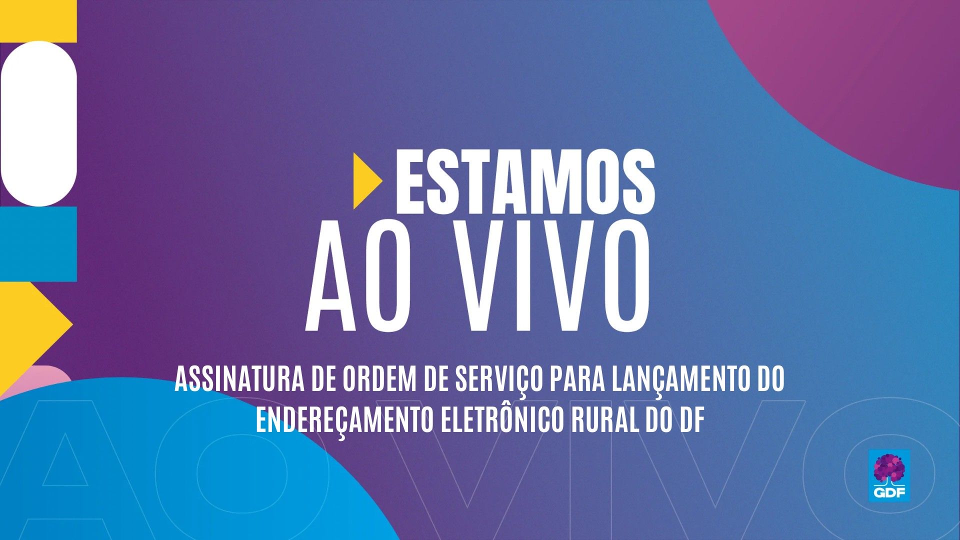 Acompanhe ao vivo cerimônia de lançamento de endereçamento eletrônico para áreas rurais do DF