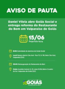 Agenda do governador para segunda-feira