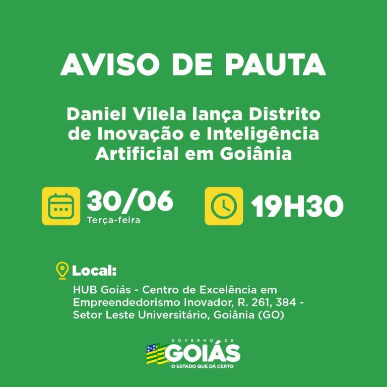 Agenda do governador para terça-feira à noite