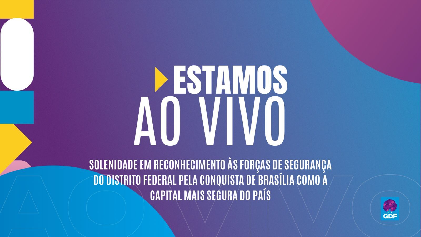 Assista à cerimônia que homenageia Brasília como a capital mais segura do país