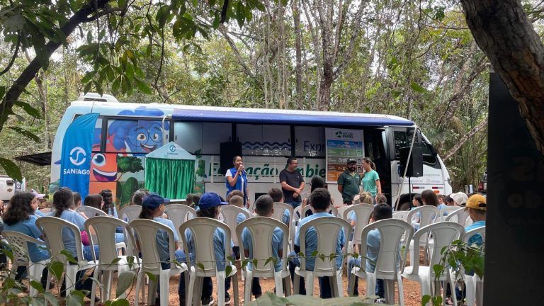 Expresso Ambiental da Saneago leva ao Fica 2026 experiências interativas sobre sustentabilidade