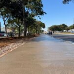 Obras das calçadas e ciclovia da M2 entram na fase de concretagem em Ceilândia