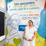 Painel de fotos no HRSM permite que gestantes guardem uma imagem dos instantes que antecedem o parto