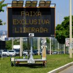 Faixa exclusiva da EPNB é liberada temporariamente para tráfego geral de veículos