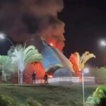 Fogo destrói imagem de Nossa Senhora Aparecida em Nerópolis