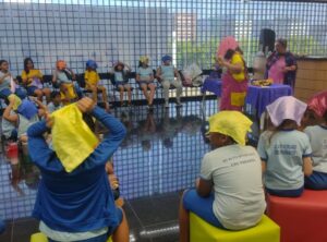 Oficina de desenho e contação de histórias movimentam a Biblioteca Nacional