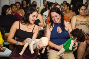 Programa orienta gestantes e mães durante o GDF na Sua Porta em São Sebastião