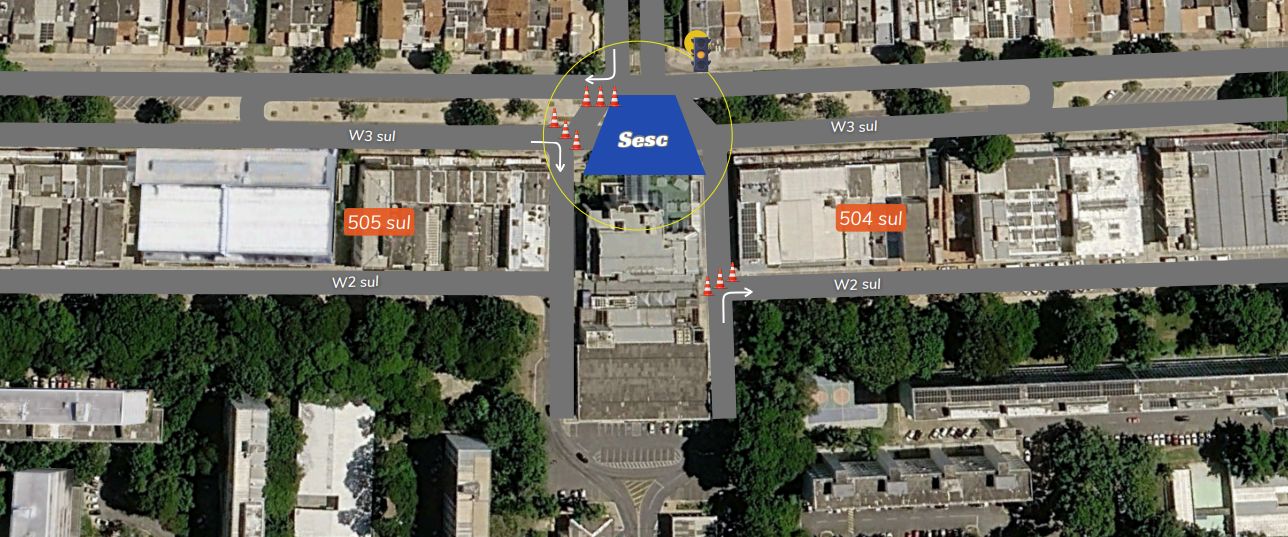 Trânsito na W3 Sul será alterado neste domingo (5)