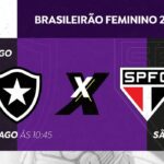 TV Brasil exibe Botafogo x São Paulo pelo Brasileirão Feminino A1