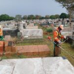 Cemitério Parque recebe operação de limpeza e manutenção preventiva