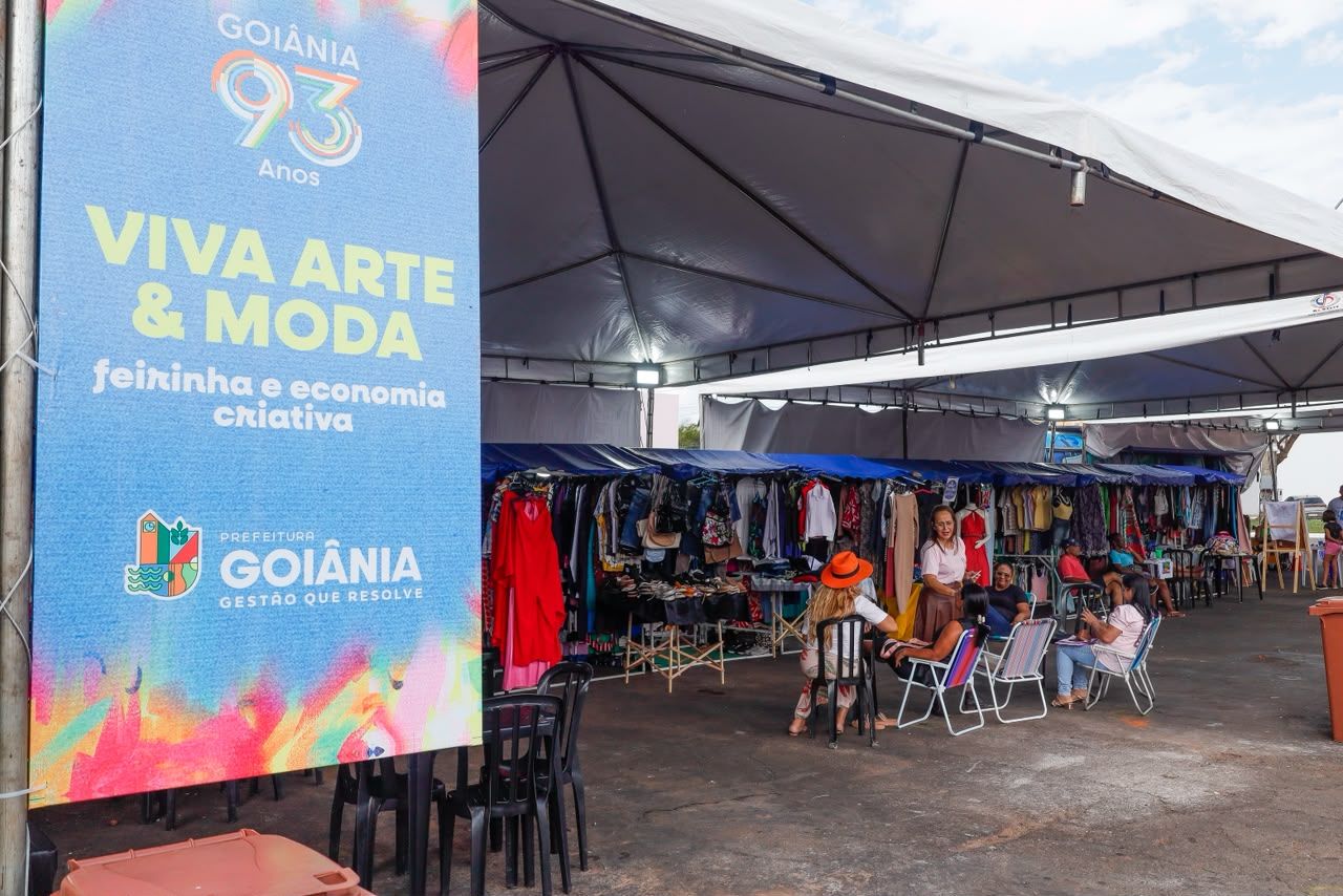 Avenida Goiás tem estações de gastronomia e lojas de moda e artesanato no Festival Viva Goiânia