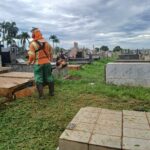 Cemitérios municipais recebem força-tarefa de zeladoria para o Dia de Finados