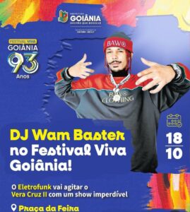 Festival Viva Goiânia tem shows de eletrofunk, sertanejo, forró e hip-hop neste domingo (18/10)