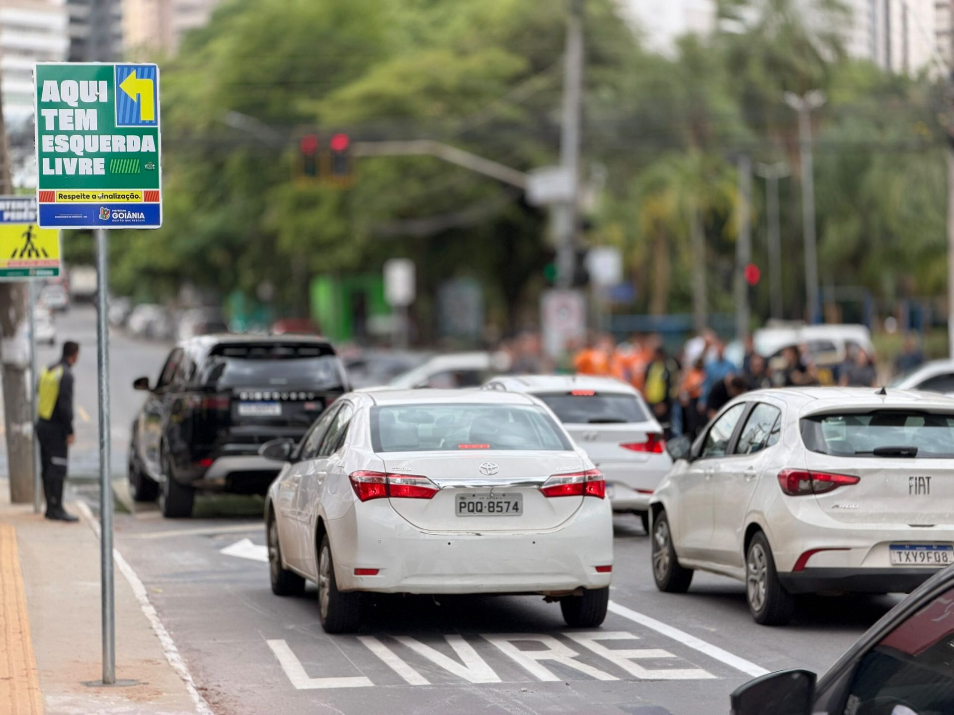 Goiânia implanta primeira esquerda livre e estuda ampliar modelo para outros cruzamentos