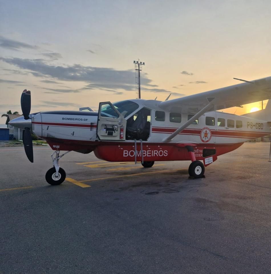 Vítima de AVC é transportada de Alagoas para o DF em aeronave do CBMDF